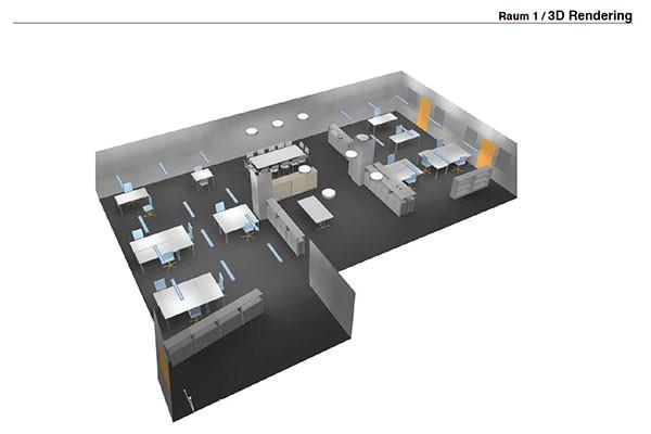 Arbeitsbeispiel aus Gewerbegebäude